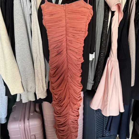 House of CB Blush Pink Strapless Dress - Picture 3 of 5